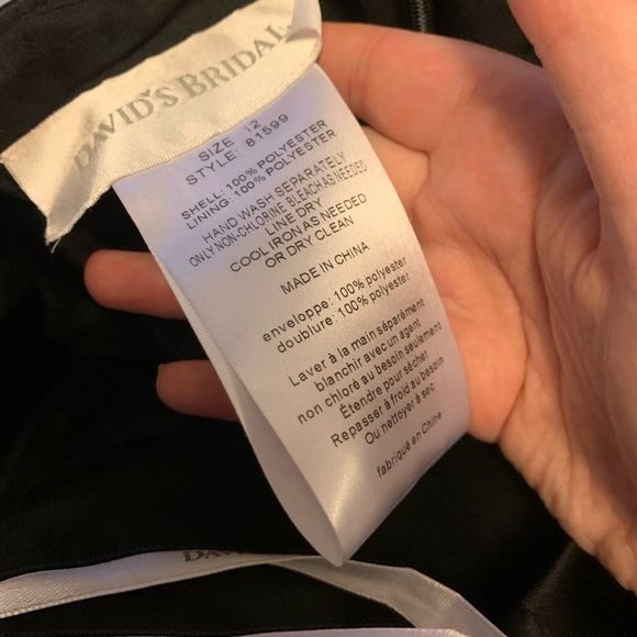 NWT Size 12 Black strapless dress (long) - Picture 6 of 8